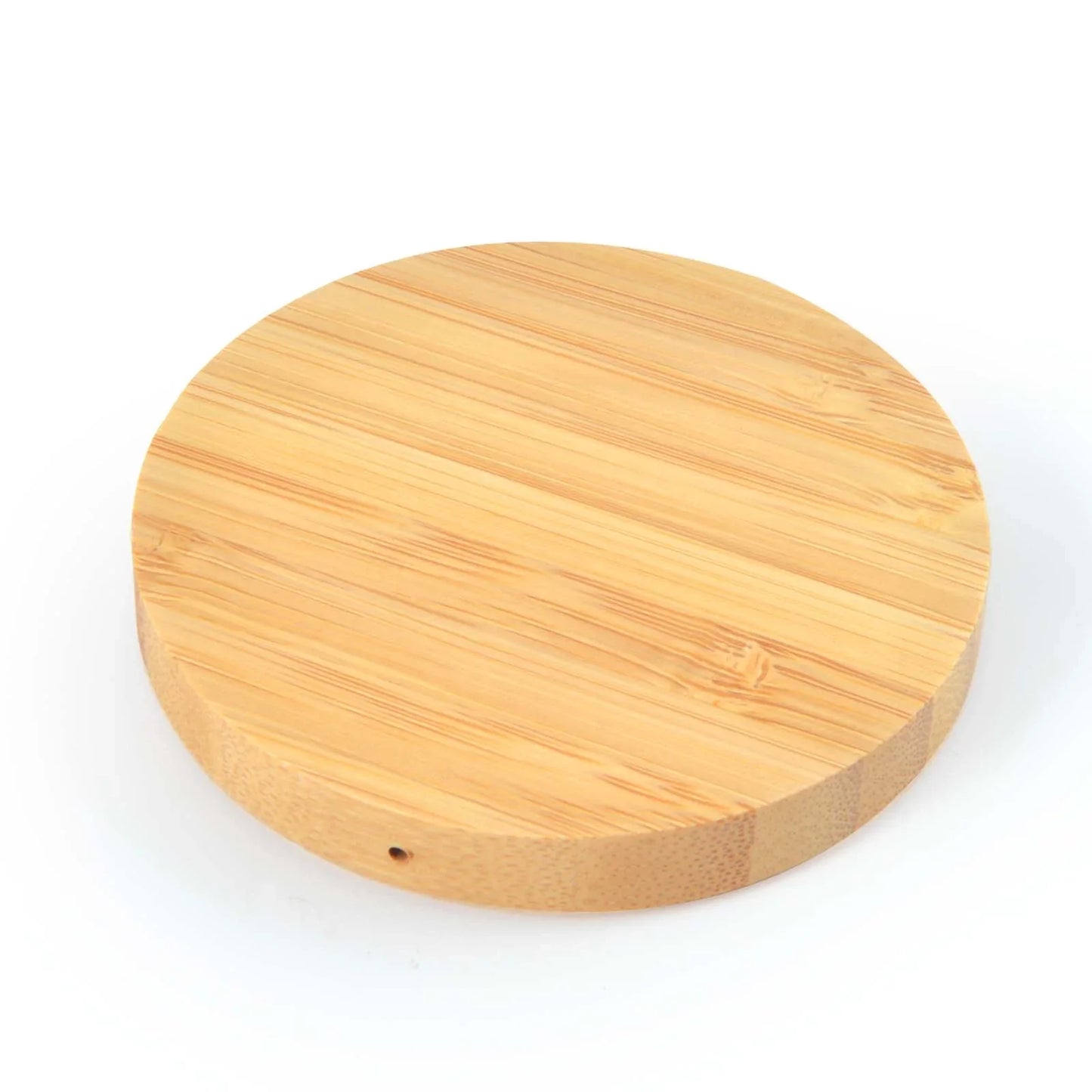 Arc Round Bamboo Wireless Charger - PrintaPromo