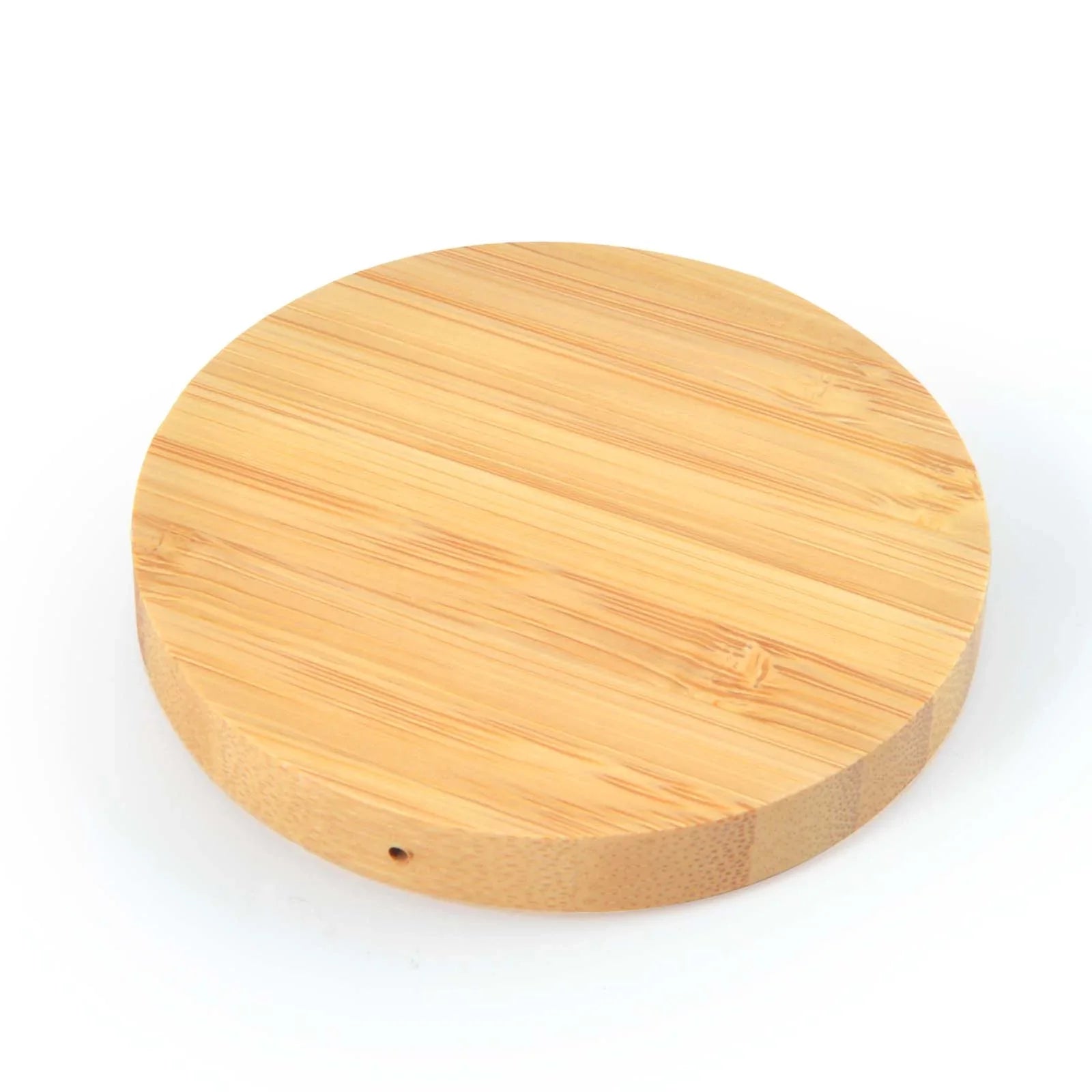 Arc Round Bamboo Wireless Charger - PrintaPromo