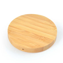 Arc Round Bamboo Wireless Charger - PrintaPromo