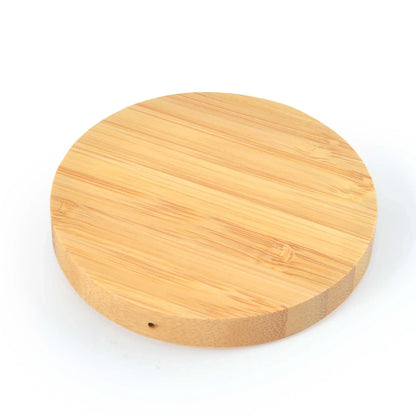 Arc Round Bamboo Wireless Charger - PrintaPromo