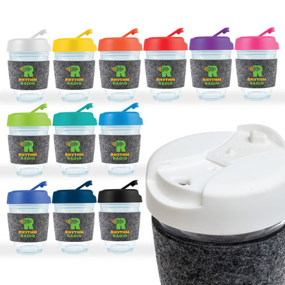 LL0449 Vienna Coffee Cup / Flip Lid / RPET Band