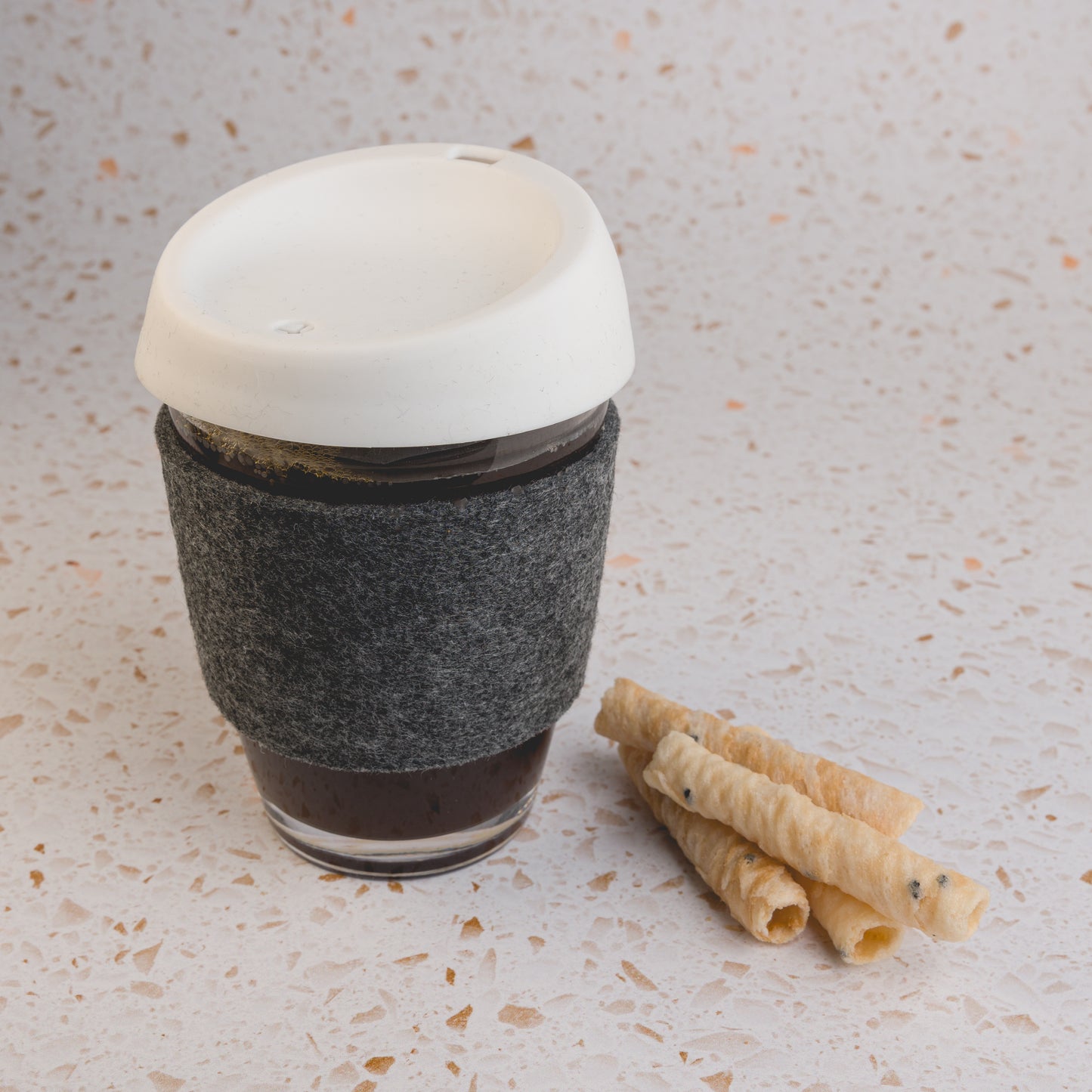 LL0450 Vienna Coffee Cup / Silicone Lid / RPET Band