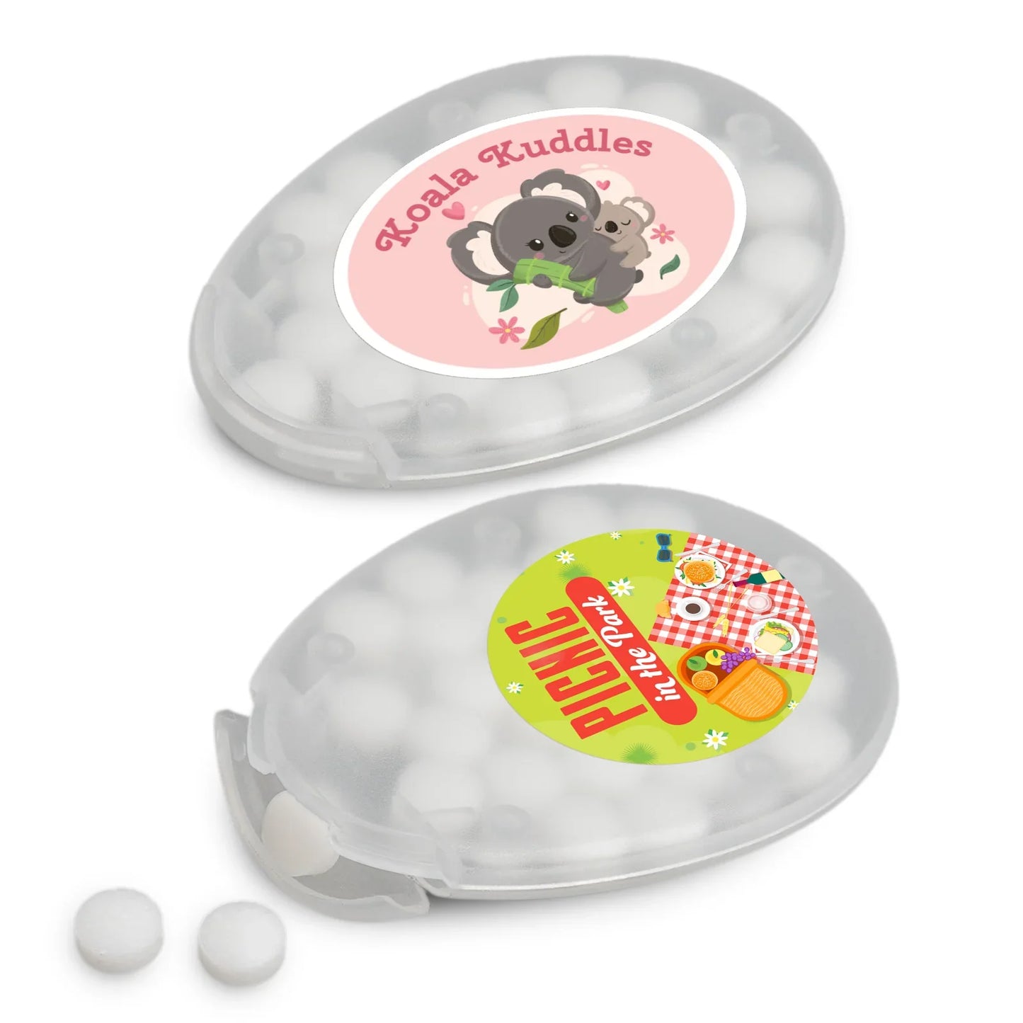 Egg Shape Sugar Free Breath Mints - PrintaPromo