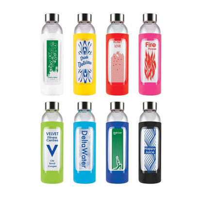 LL1397 Capri Glass Bottle / Silicone Sleeve