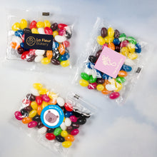 Assorted Colour Mini Jelly Beans in 50 Gram Cello Bag - PrintaPromo