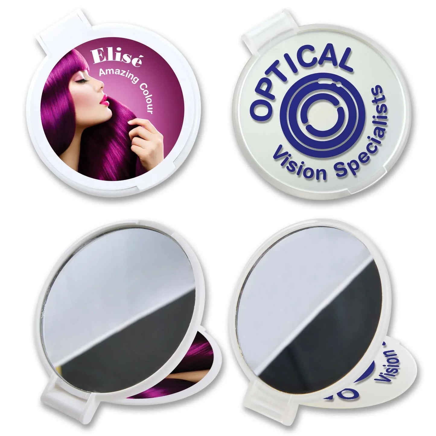 Reflections Round Folding Mirror - PrintaPromo
