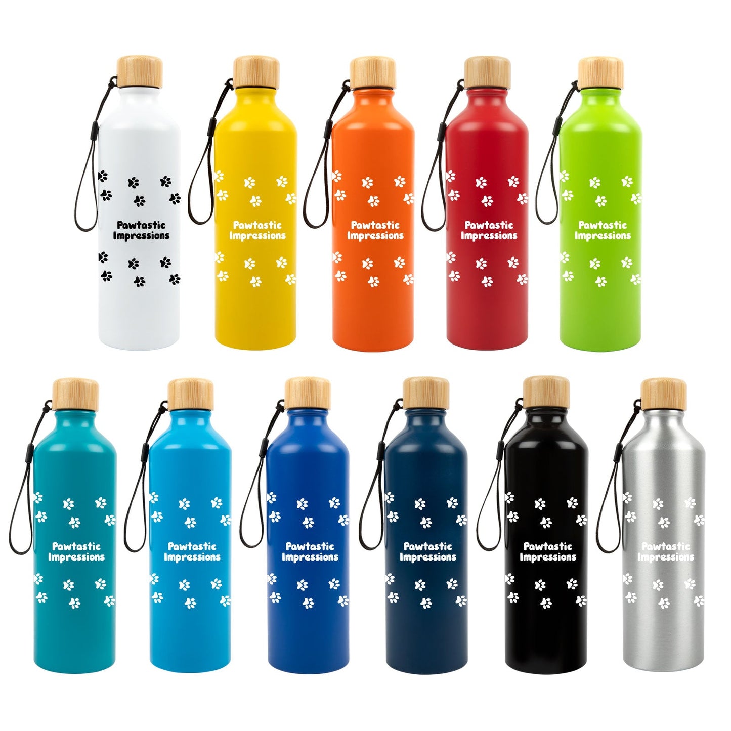 LL6997 Gelato Aluminium Bottle with Bamboo Lid