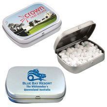 Sugar Free Breath Mints in Silver Tin - PrintaPromo