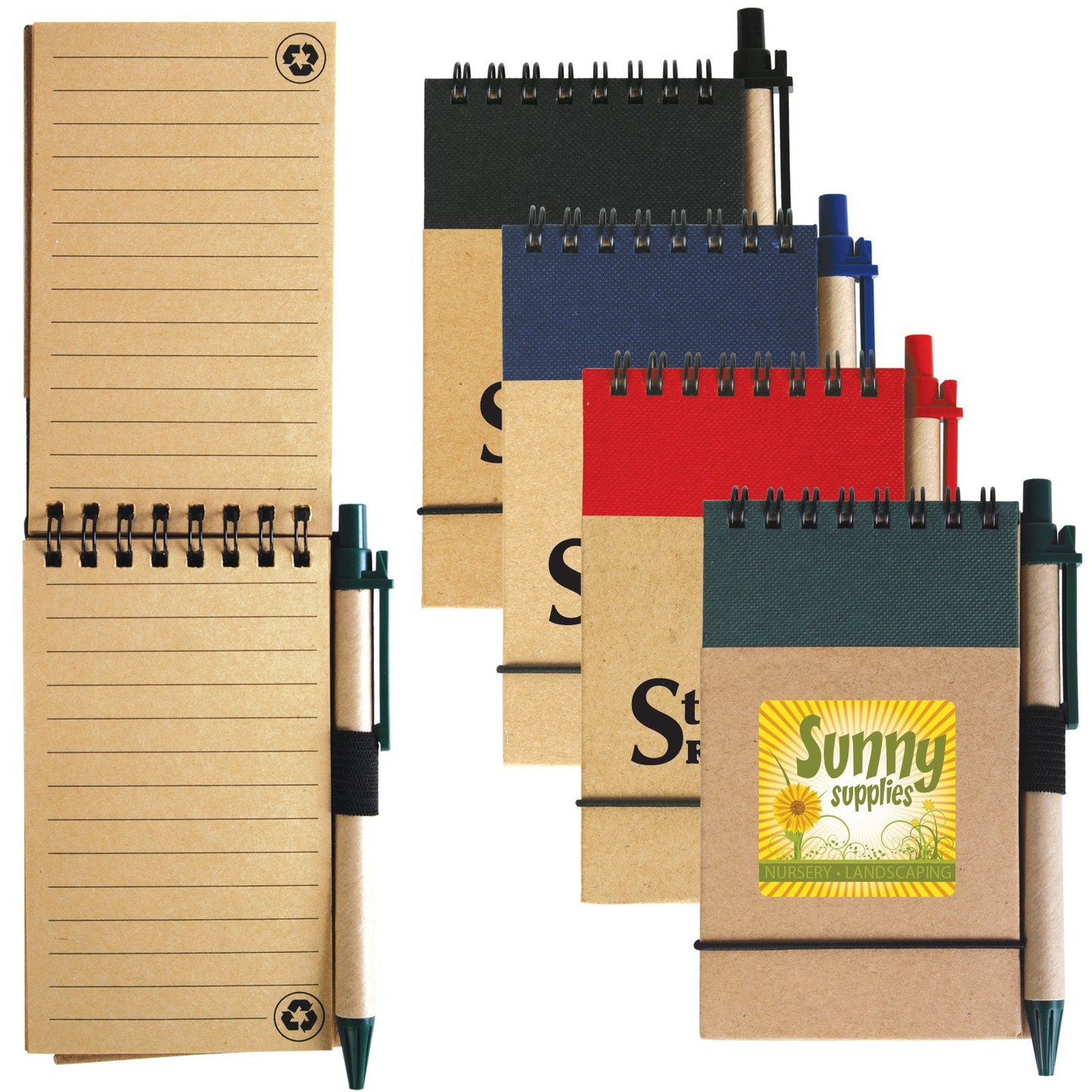 LL8334 Tradie Cardboard Notebook with Pen