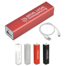 Velocity Power Bank - 2,000 mAh - PrintaPromo