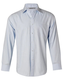 Mens Pinpoint Oxford Long Sleeve Shirt M7005L - PrintaPromo