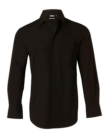 Mens Cotton/Poly Stretch Long Sleeve Shirt M7020L - PrintaPromo