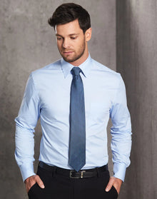 Mens Fine Twill Long Sleeve Shirt M7030L - PrintaPromo