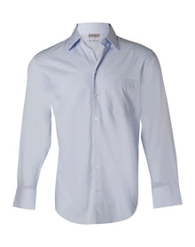 Mens Fine Twill Long Sleeve Shirt M7030L - PrintaPromo