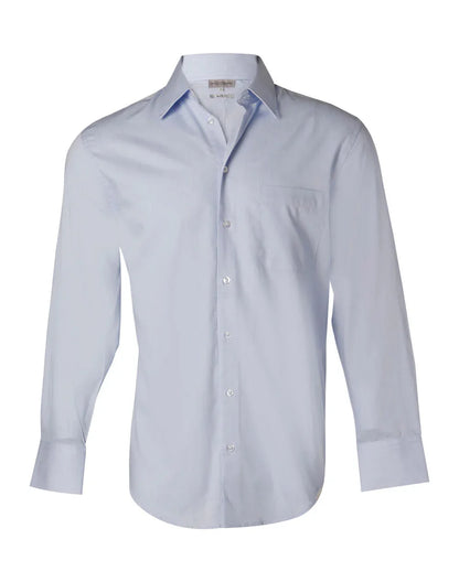 Mens Fine Twill Long Sleeve Shirt M7030L - PrintaPromo