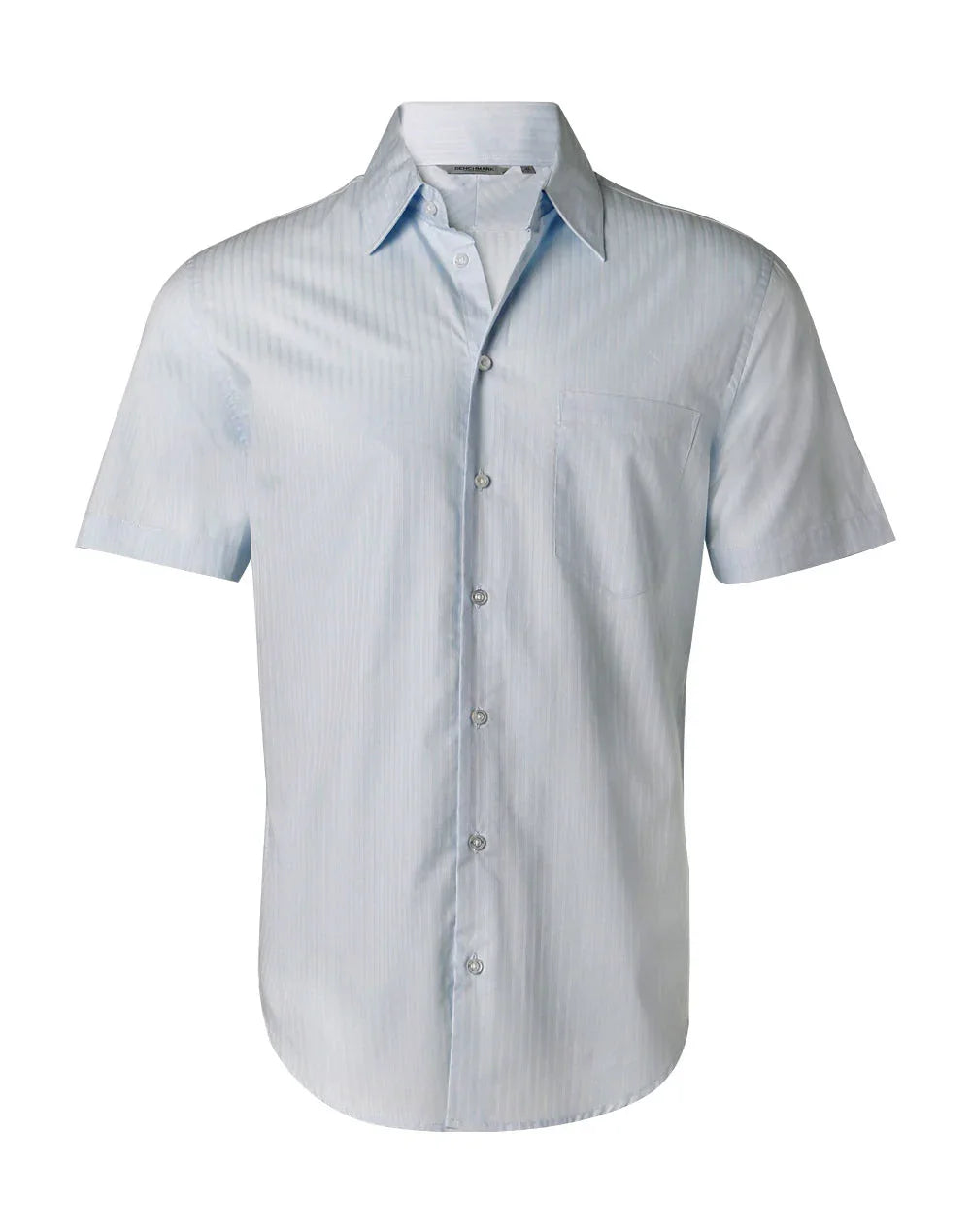 Mens Self Stripe Short Sleeve Shirt M7100S - PrintaPromo