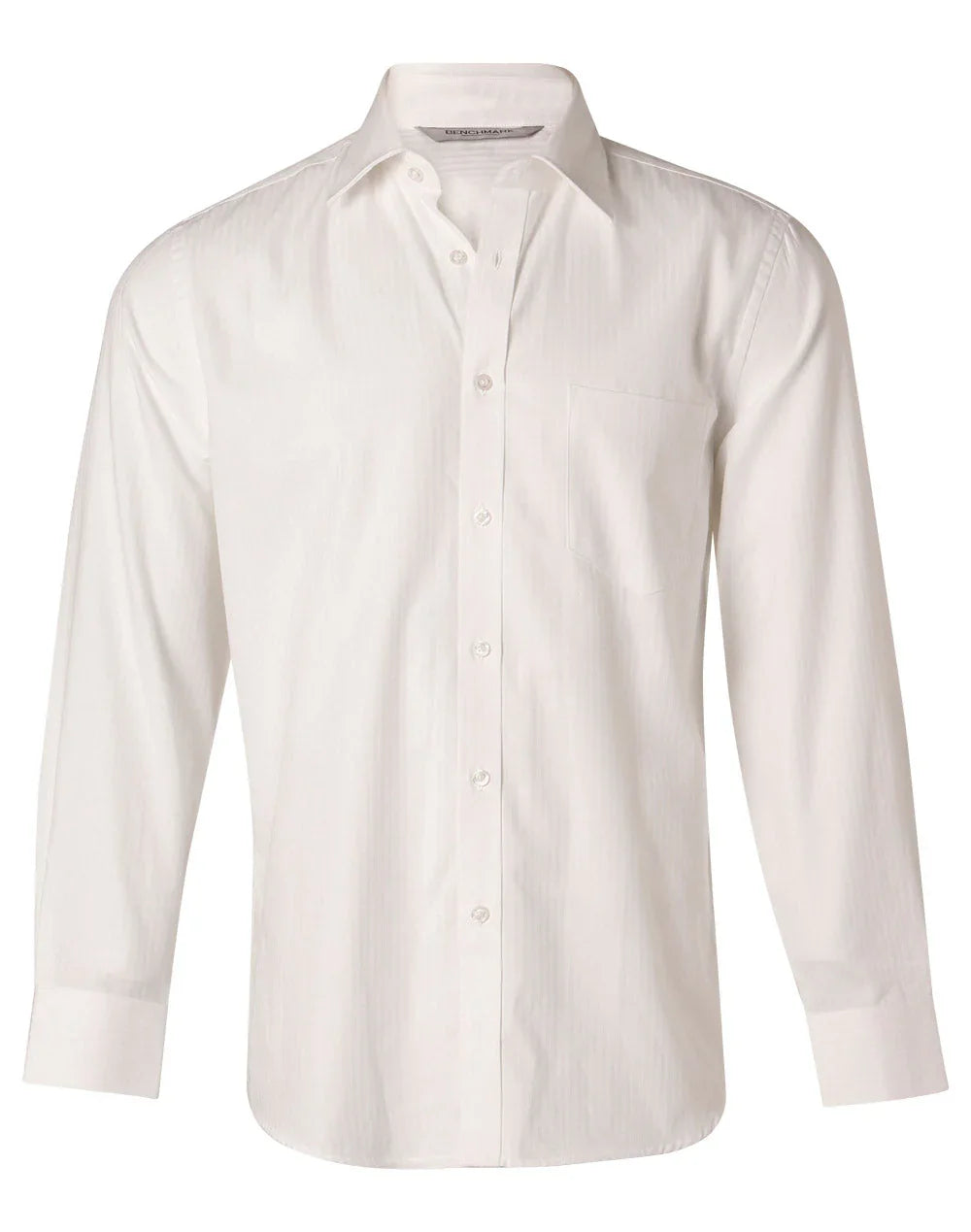 Mens Mini Herringbone Long Sleeve Shirt M7112 - PrintaPromo