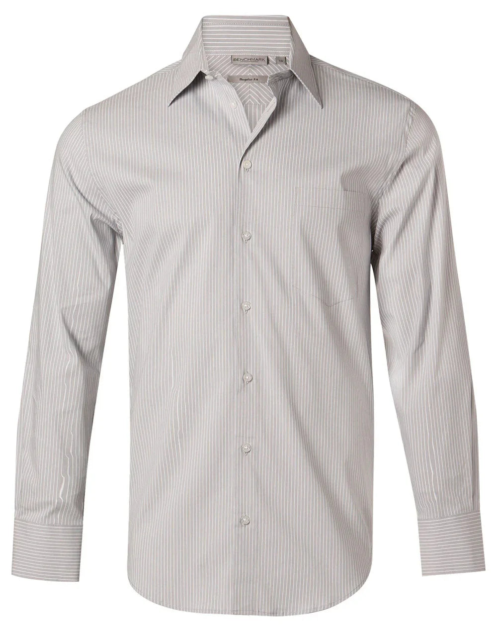Mens Ticking Stripe Long Sleeve Shirt M7200L - PrintaPromo