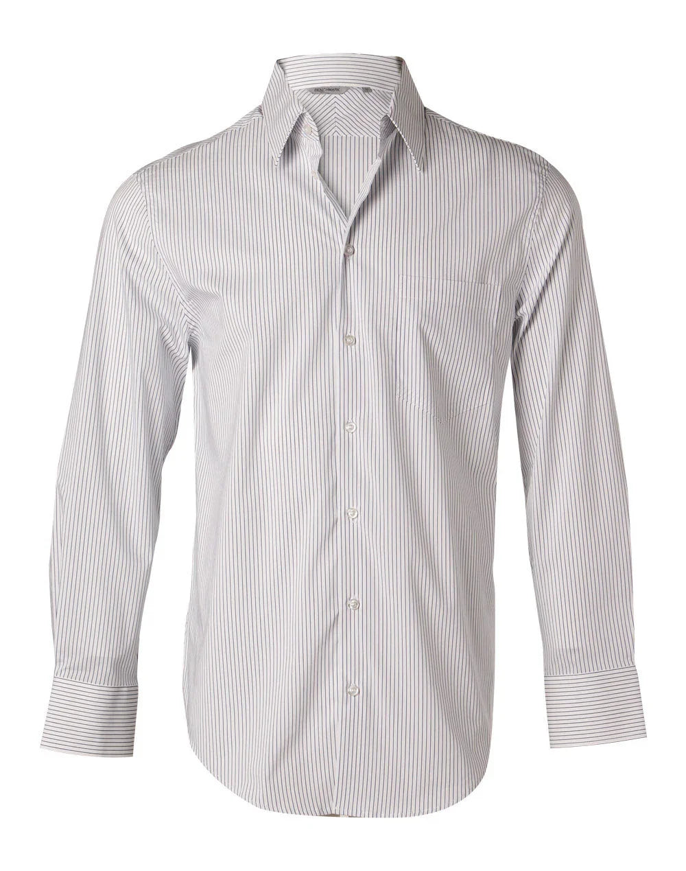 Mens Ticking Stripe Long Sleeve Shirt M7200L - PrintaPromo