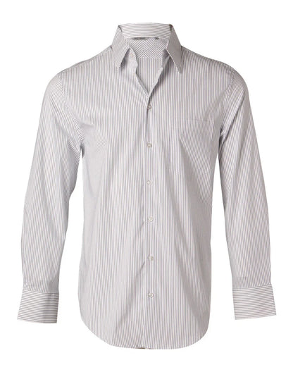 Mens Ticking Stripe Long Sleeve Shirt M7200L - PrintaPromo