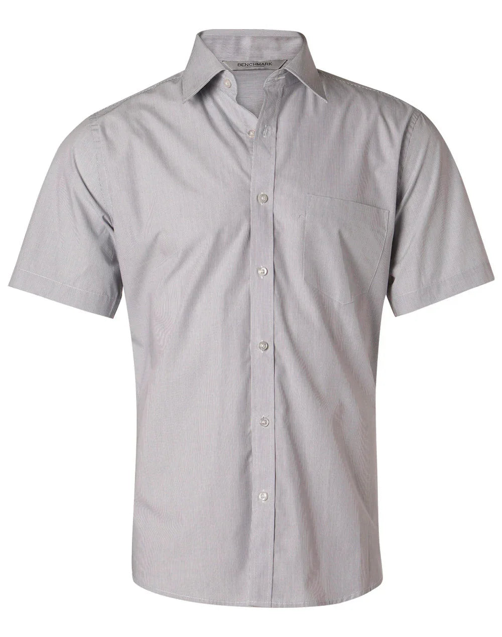 Mens Fine Stripe Short Sleeve Shirt M7211 - PrintaPromo