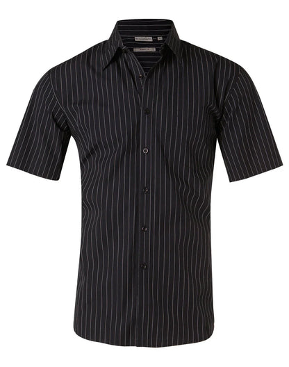 Mens Pin Stripe Short Sleeve Shirt M7221 - PrintaPromo