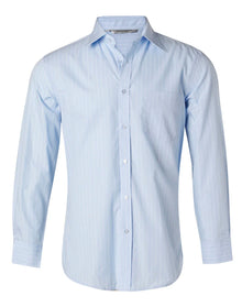 Mens Pin Stripe Long Sleeve Shirt M7222 - PrintaPromo