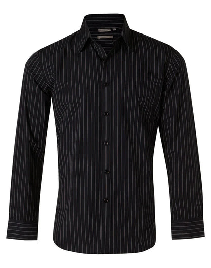 Mens Pin Stripe Long Sleeve Shirt M7222 - PrintaPromo