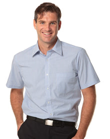 Mens Balance Stripe Short Sleeve Shirt M7231 - PrintaPromo