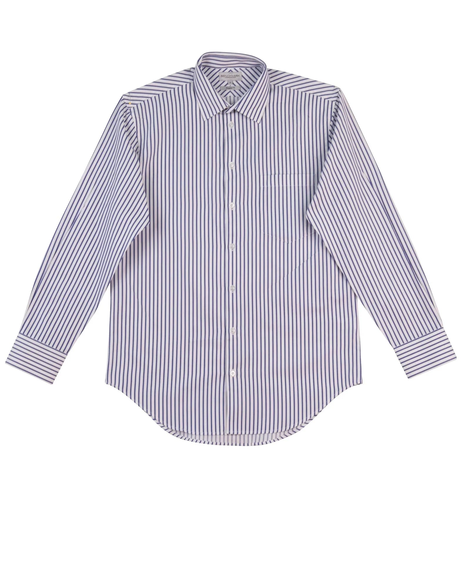 Mens Sateen Stripe Long Sleeve Shirt M7310L - PrintaPromo
