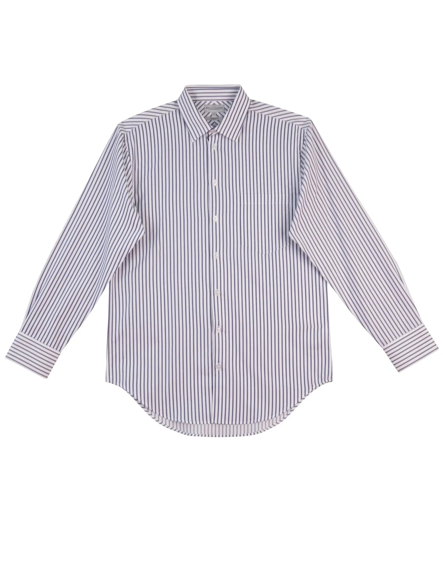 Mens Sateen Stripe Long Sleeve Shirt M7310L - PrintaPromo