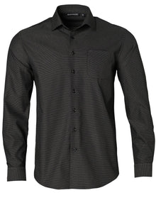 Men's Dot Jacquard Stretch Long Sleeve Ascot Shirt. M7400L - PrintaPromo