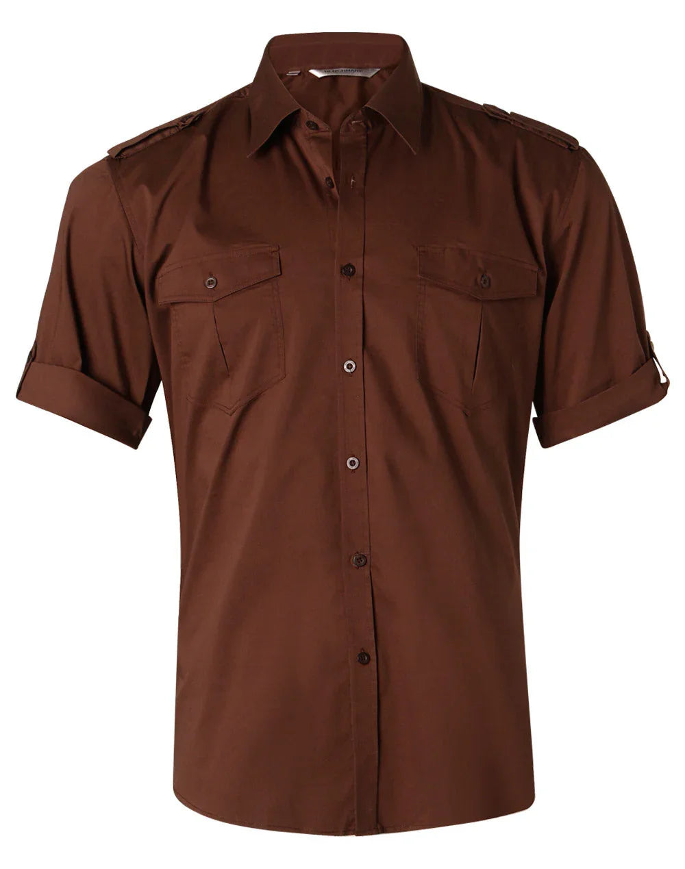 Mens Short Sleeve Military Shirt M7911 - PrintaPromo