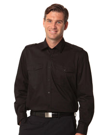 Mens Long Sleeve Military Shirt M7912 - PrintaPromo