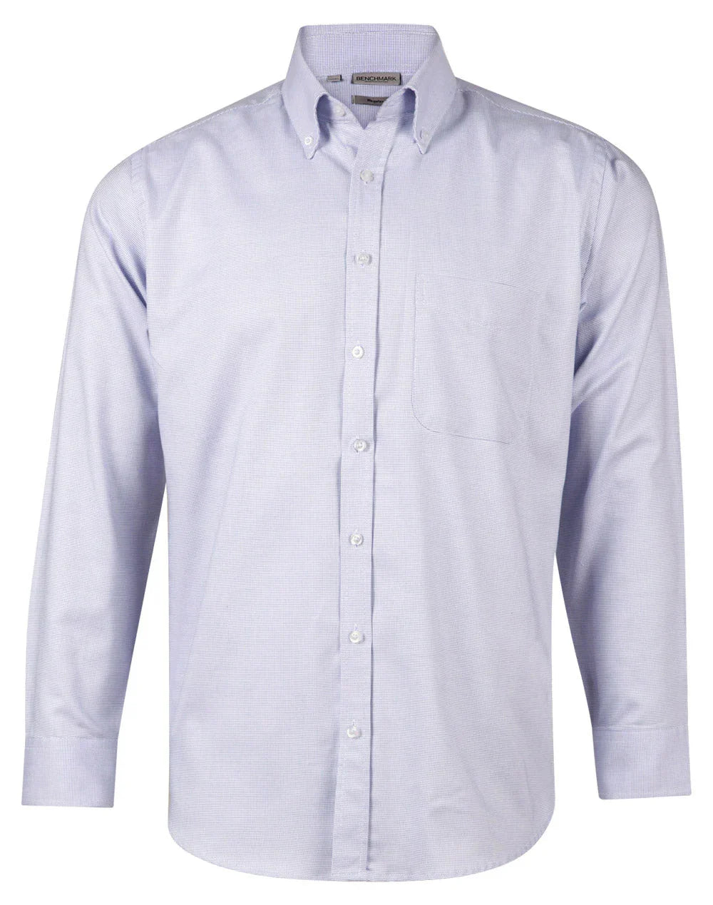 Mens Dot Contrast Long Sleeve Shirt M7922 - PrintaPromo