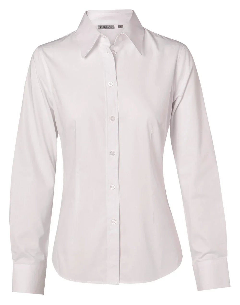 Ladies Cotton/Poly Stretch Long Sleeve Shirt M8020L - PrintaPromo