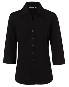 Ladies Cotton/Poly Stretch 3/4 Sleeve Shirt M8020Q - PrintaPromo