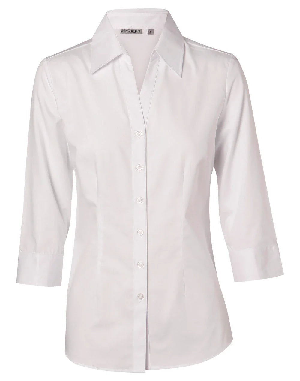 Ladies Cotton/Poly Stretch 3/4 Sleeve Shirt M8020Q - PrintaPromo