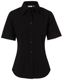 Ladies Cotton/Poly Stretch Short Sleeve Shirt M8020S - PrintaPromo