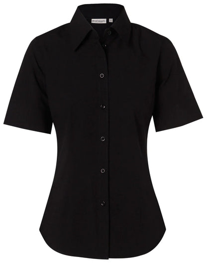 Ladies Cotton/Poly Stretch Short Sleeve Shirt M8020S - PrintaPromo