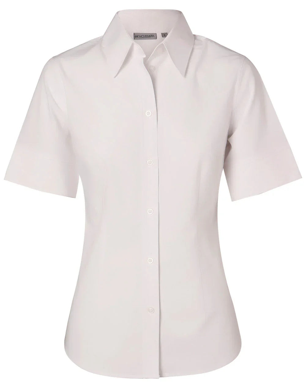 Ladies Cotton/Poly Stretch Short Sleeve Shirt M8020S - PrintaPromo
