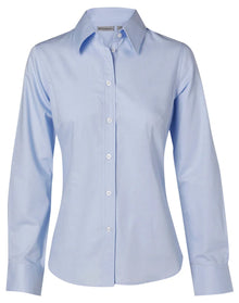 Ladies Fine Twill Long Sleeve Shirt M8030L - PrintaPromo