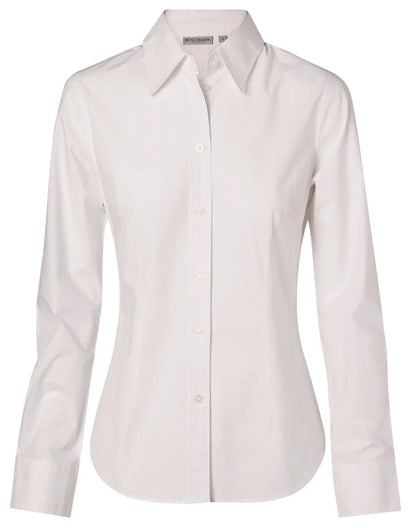 Ladies Fine Twill Long Sleeve Shirt M8030L - PrintaPromo