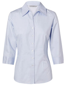 Ladies Fine Twill 3/4 Sleeve Shirt M8030Q - PrintaPromo