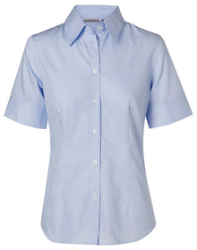 Ladies Fine Twill Short Sleeve Shirt M8030S - PrintaPromo
