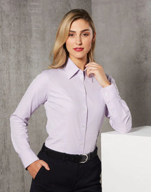 Ladies CVC Oxford Long Sleeve Shirt M8040L - PrintaPromo