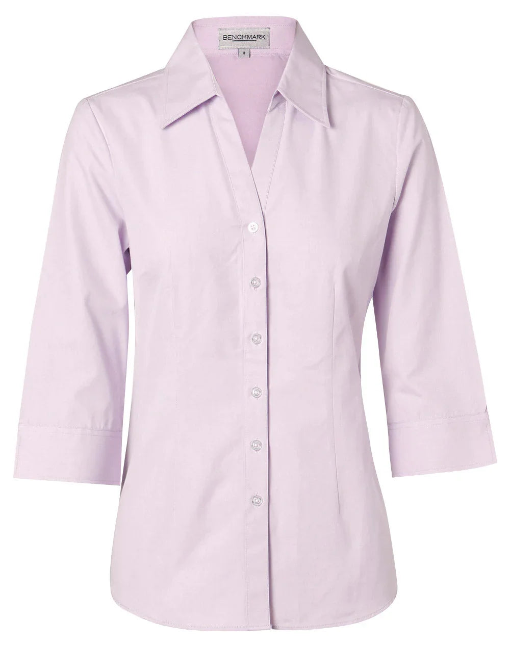 Ladies CVC Oxford 3/4 Sleeve Shirt M8040Q - PrintaPromo