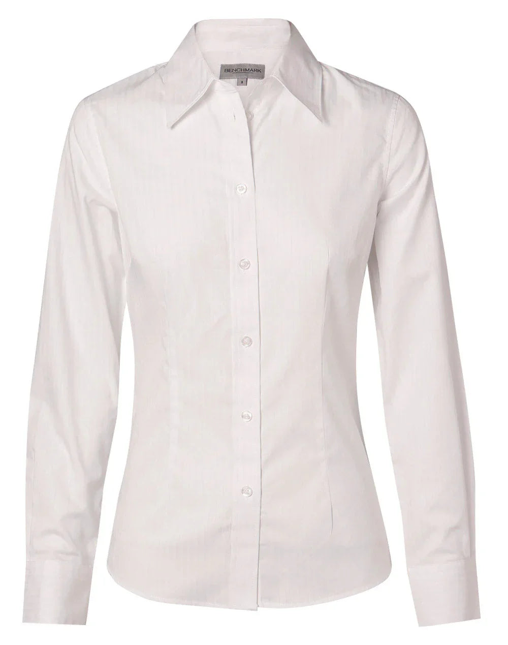 Ladies Self Stripe Long Sleeve Shirt M8100L - PrintaPromo