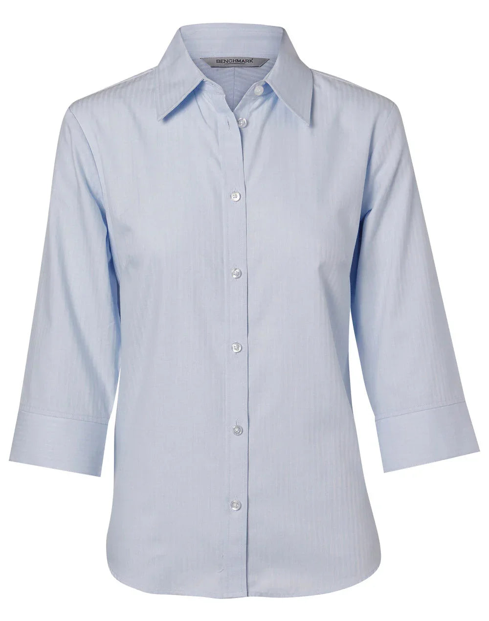 Ladies Mini Herringbone 3/4 Sleeve Shirt M8113 - PrintaPromo