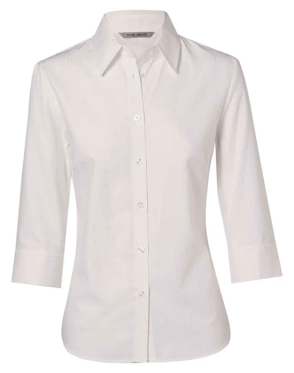Ladies Mini Herringbone 3/4 Sleeve Shirt M8113 - PrintaPromo